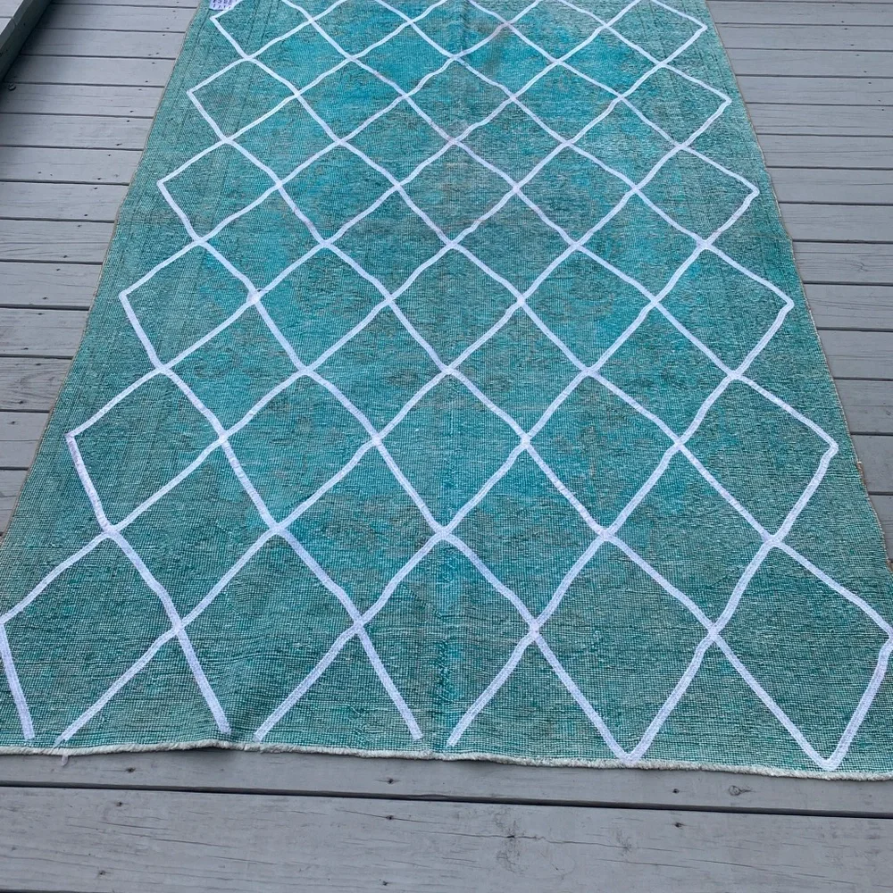 Restoration Hardware New - “Vintage Look” antique overdye (Green) Rug